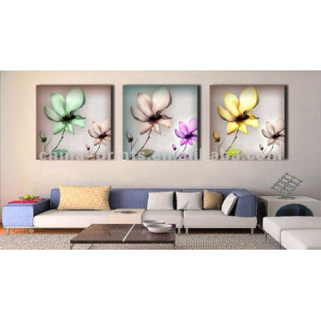 Wholesale Stretched Canvas Prints,Abstract Flower Wall Art,